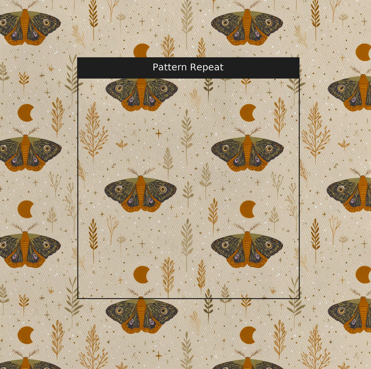 Monarch Nights - Fabric - Linen Rowe
