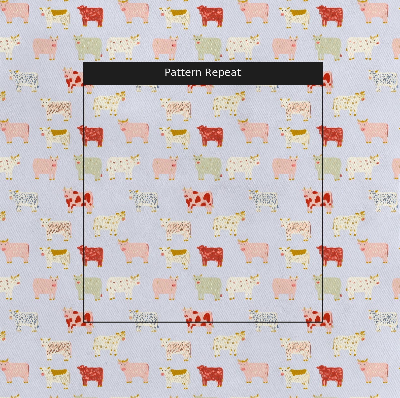 Moo Ahead - Fabric - Linen Rowe