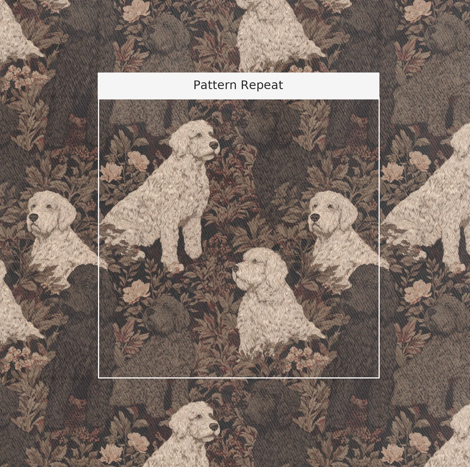Moody Goldendoodles - Fabric - Linen Rowe