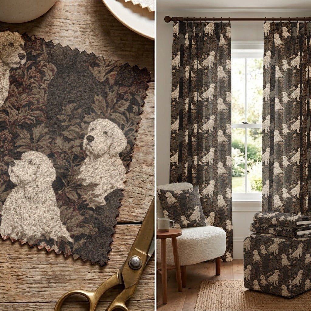 Moody Goldendoodles - Fabric - Linen Rowe