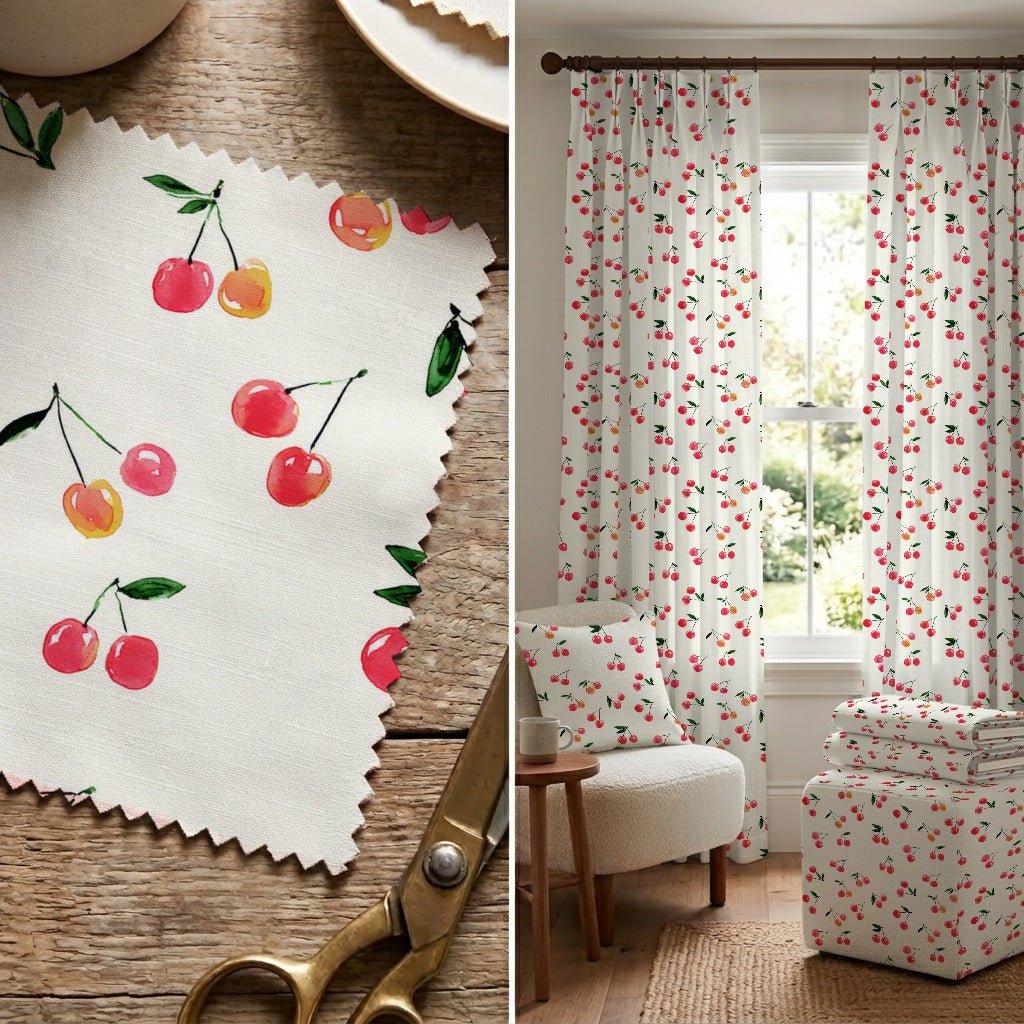 Morgan Cherry - Fabric - Linen Rowe