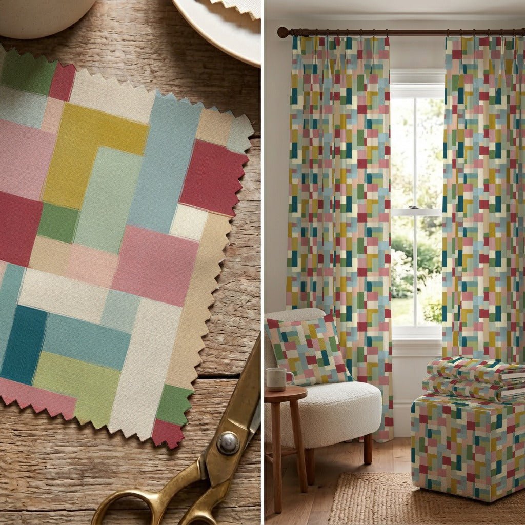Mosaic - Fabric - Linen Rowe