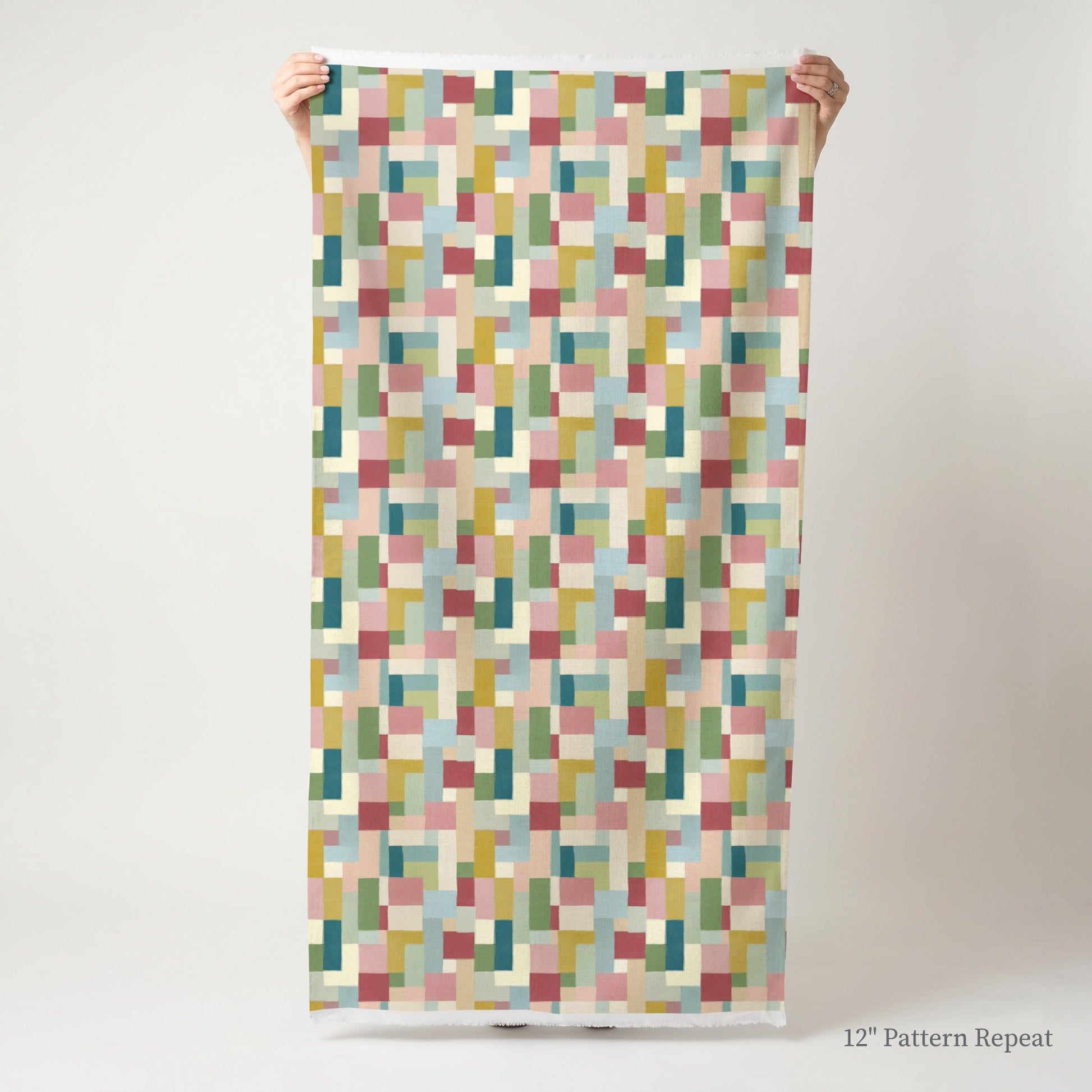 Mosaic - Fabric - Linen Rowe