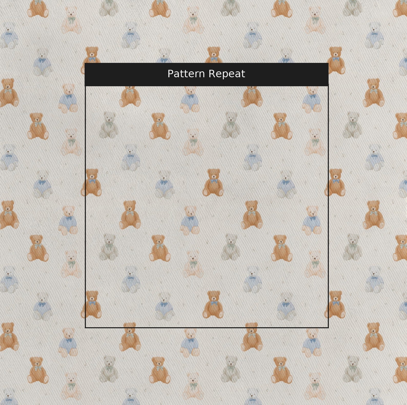 Mr Teddy - Fabric - Linen Rowe