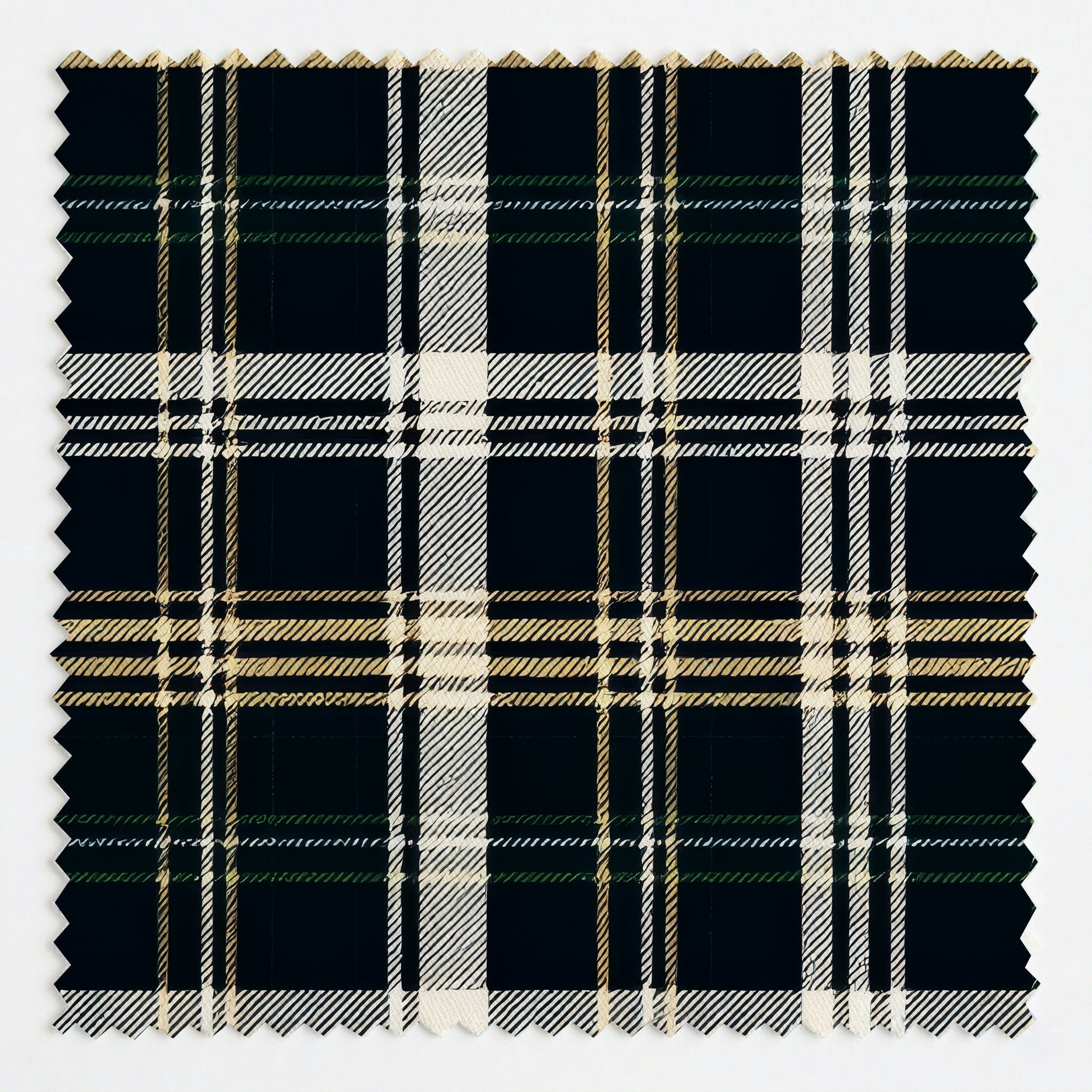 Muted Tartan - Fabric - Linen Rowe