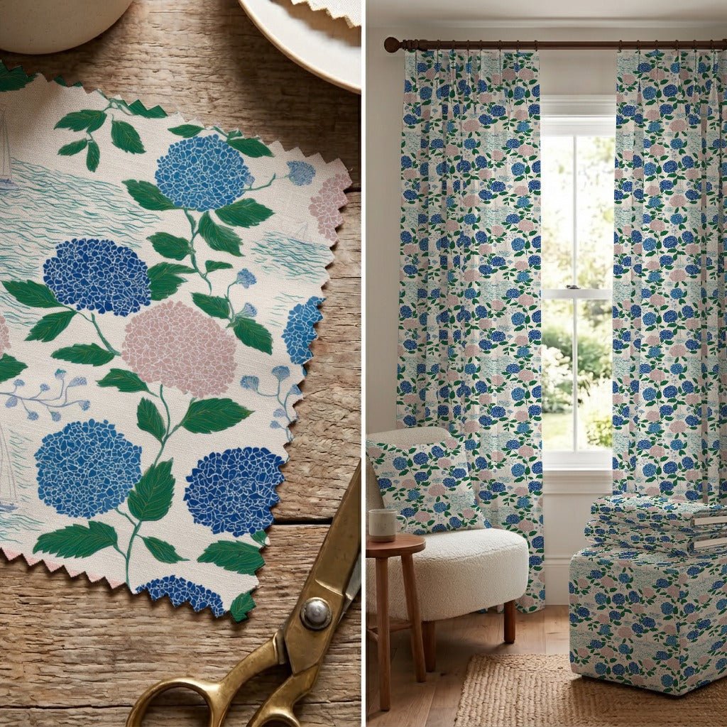 NauticalFlorals - Fabric - Linen Rowe