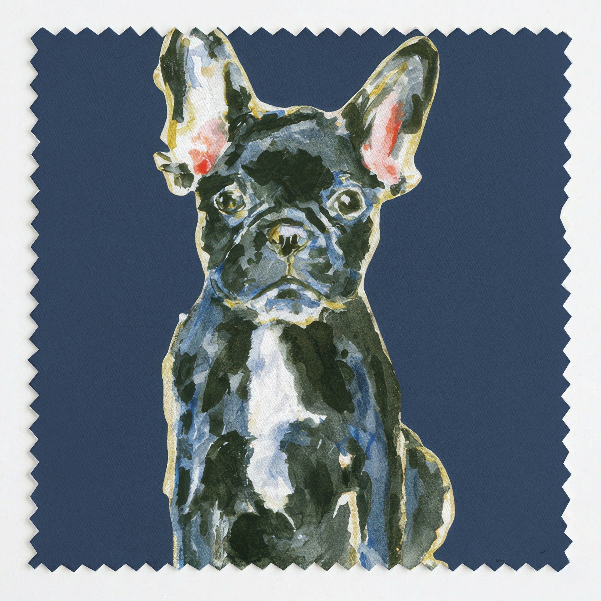 Navy Frenchie - Fabric - Linen Rowe