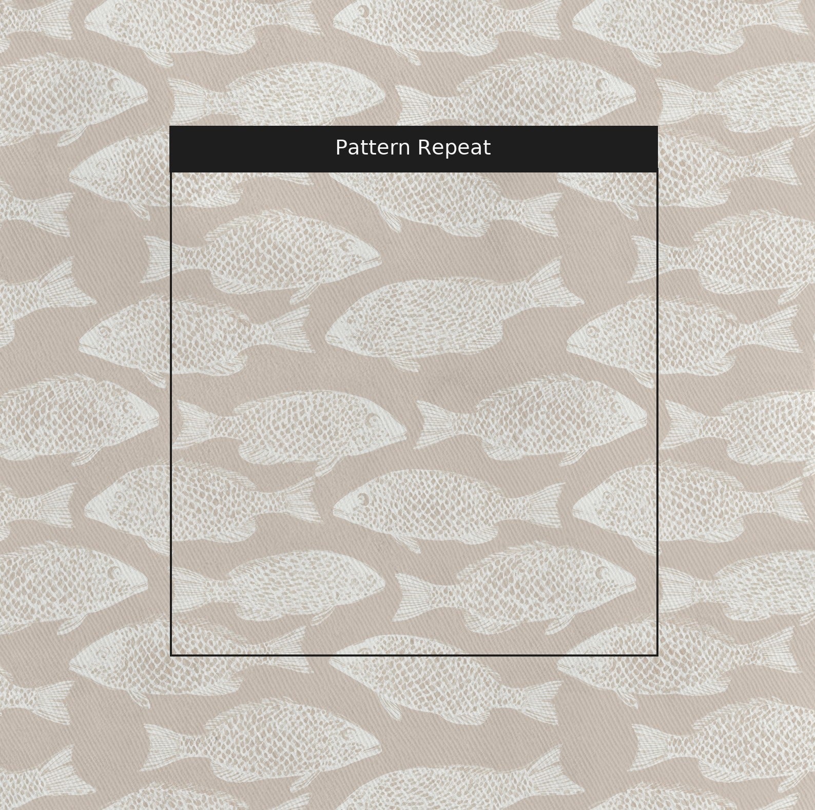 Neutral Fish - Fabric - Linen Rowe