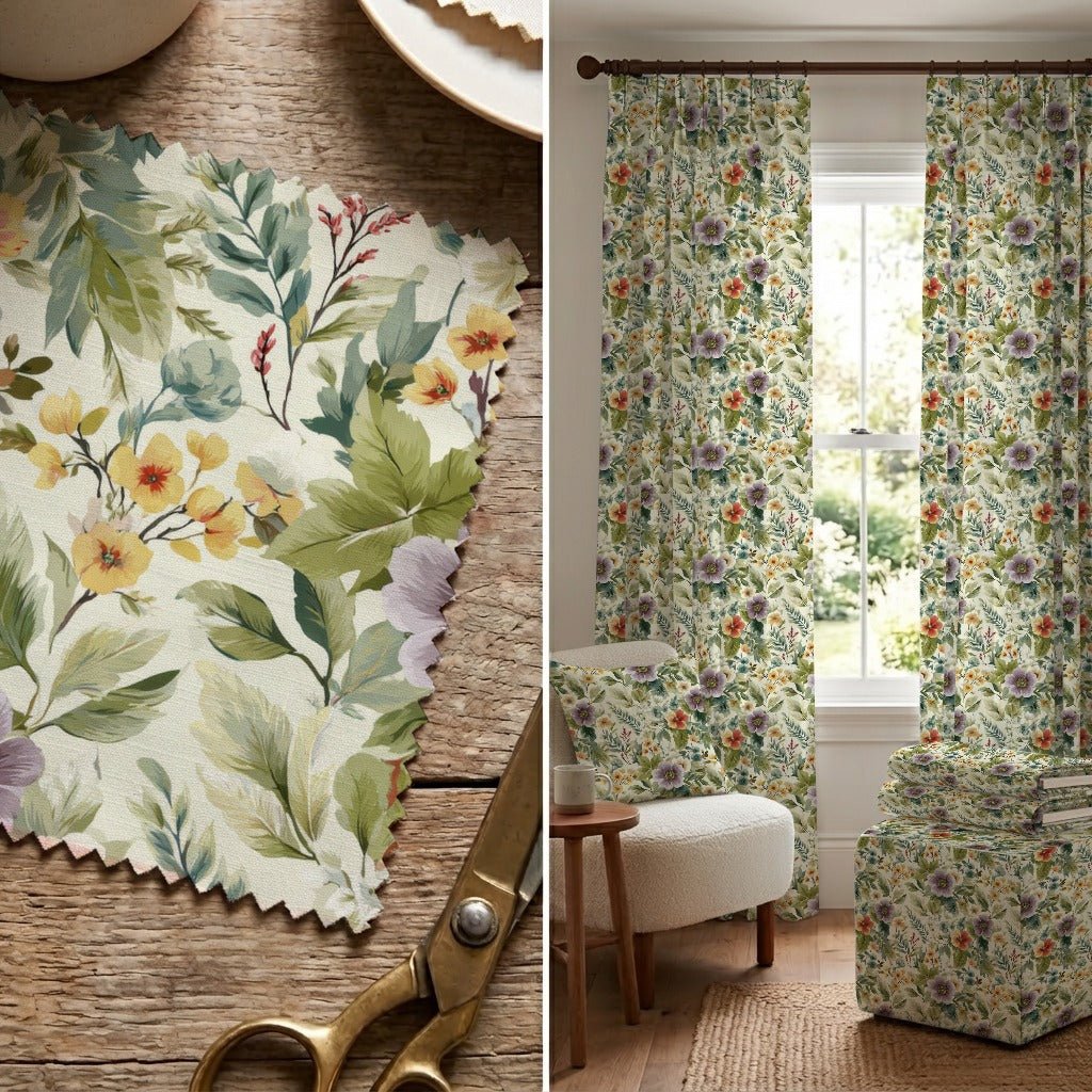 Nicosia Bloom - Fabric - Linen Rowe