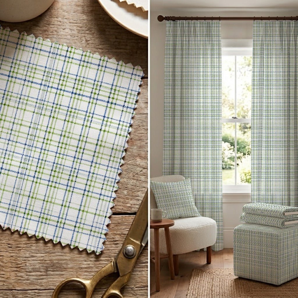 Noor Plaid - Fabric - Linen Rowe