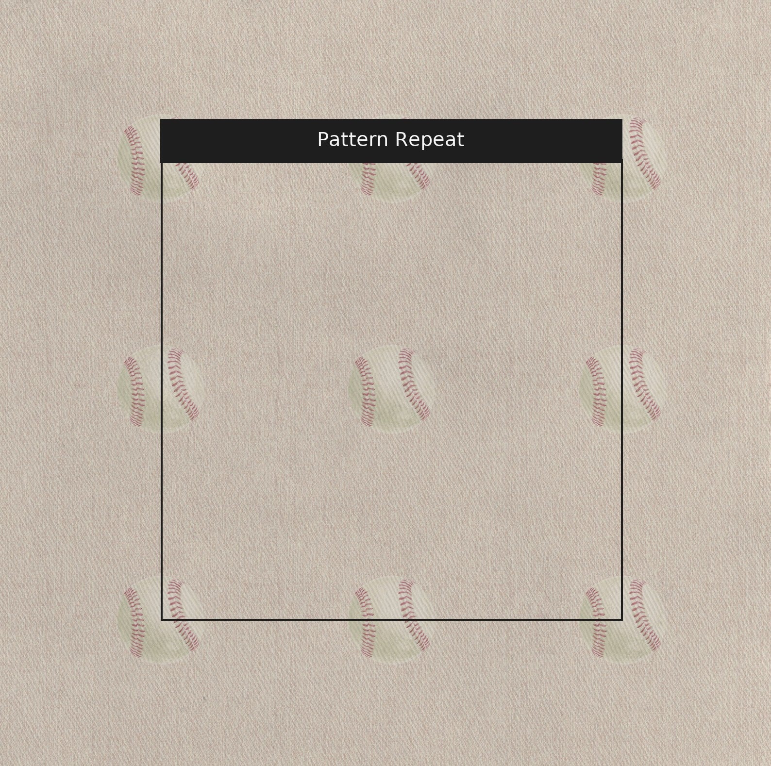 Nuetral Baseball - Fabric - Linen Rowe