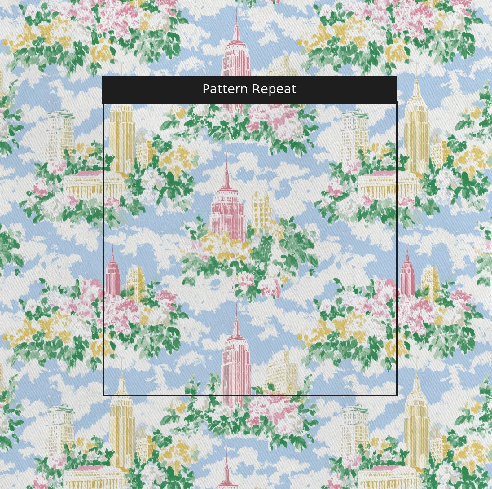 NYC in the Sky - Fabric - Linen Rowe