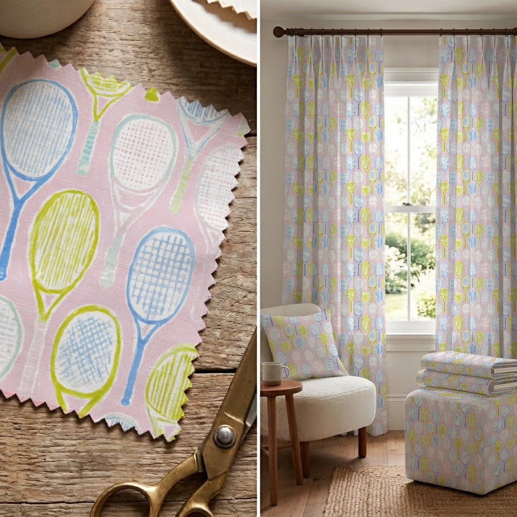 Old And New Rackets - Fabric - Linen Rowe