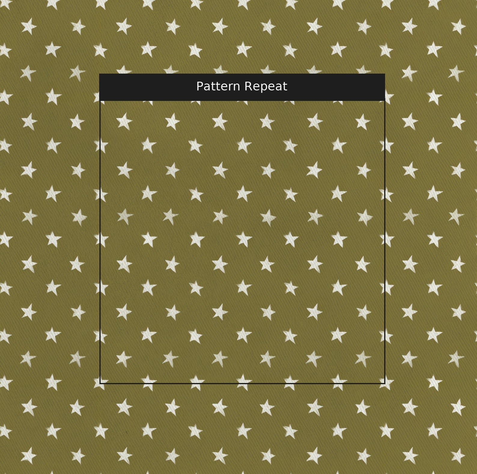 Olive Stars - Fabric - Linen Rowe