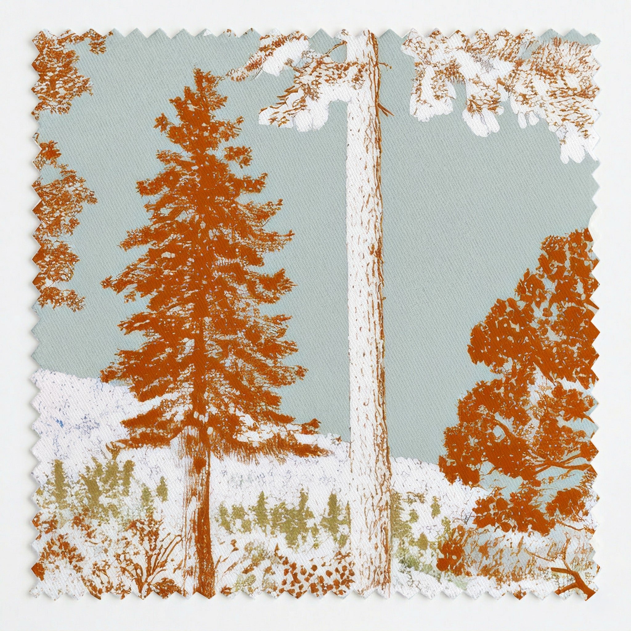 Orange Forest - Fabric - Linen Rowe