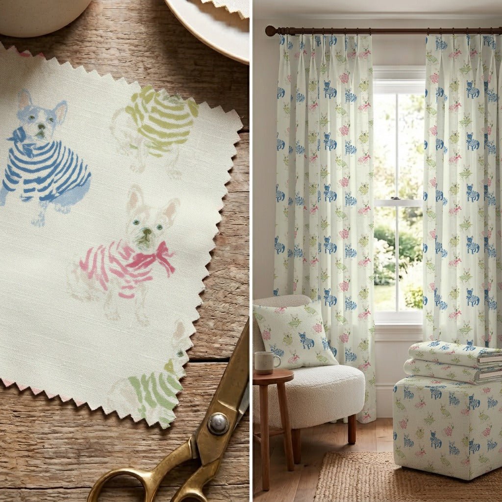 Oui Oui Frenchie - Fabric - Linen Rowe