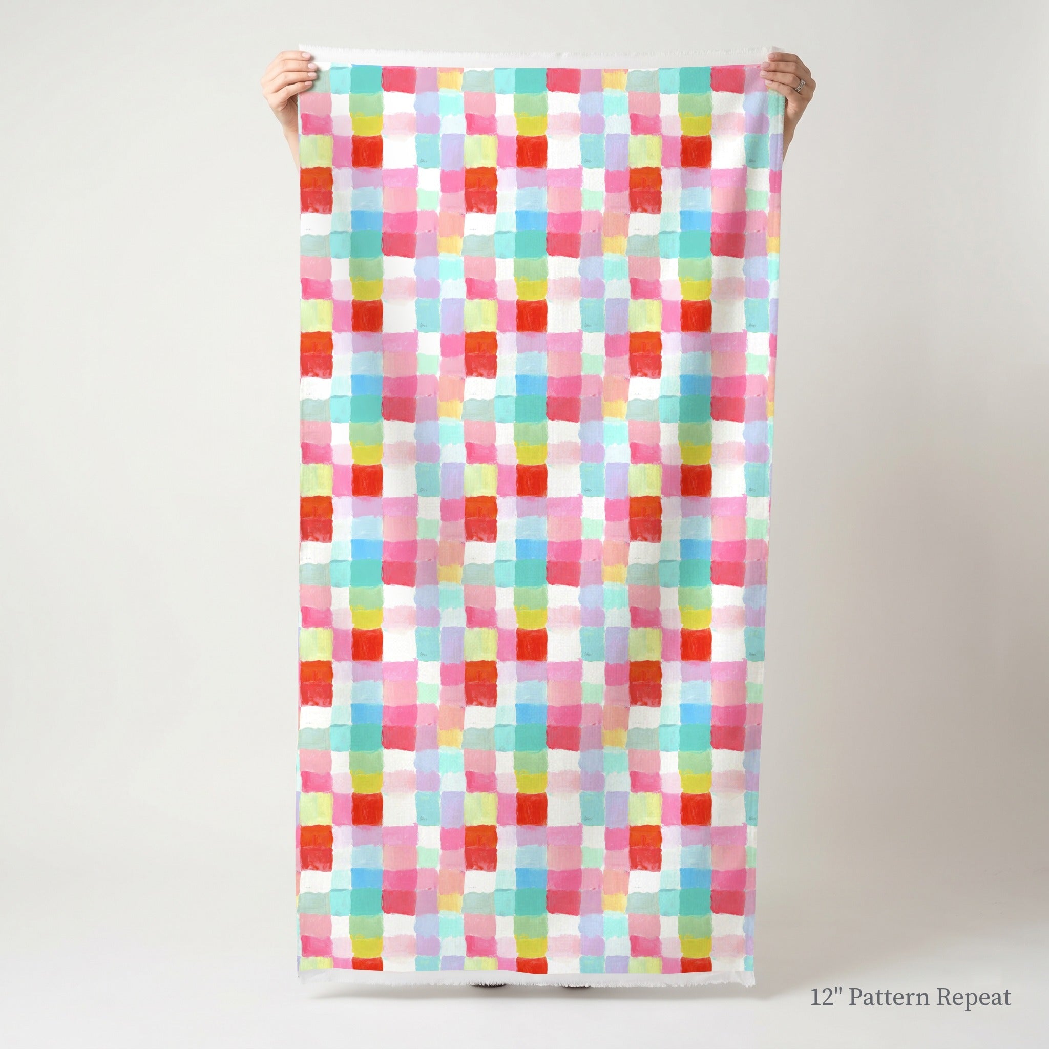 Painted Patchwork - Fabric - Linen Rowe