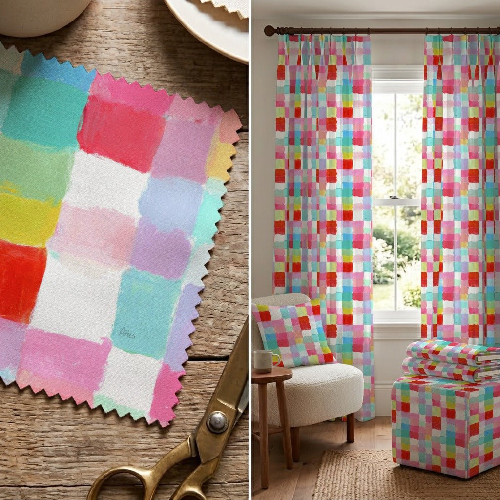 Painted Patchwork - Fabric - Linen Rowe