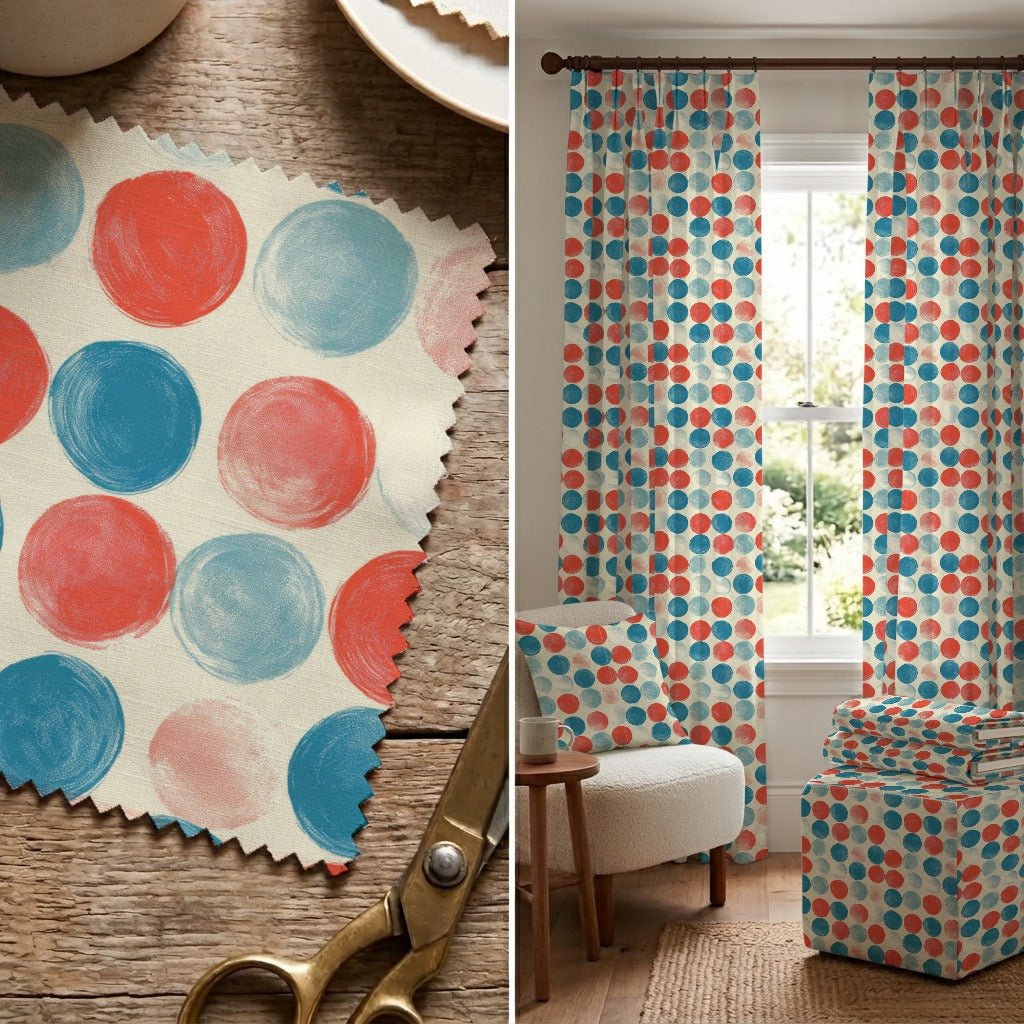 Painted Polka Dot - Fabric - Linen Rowe