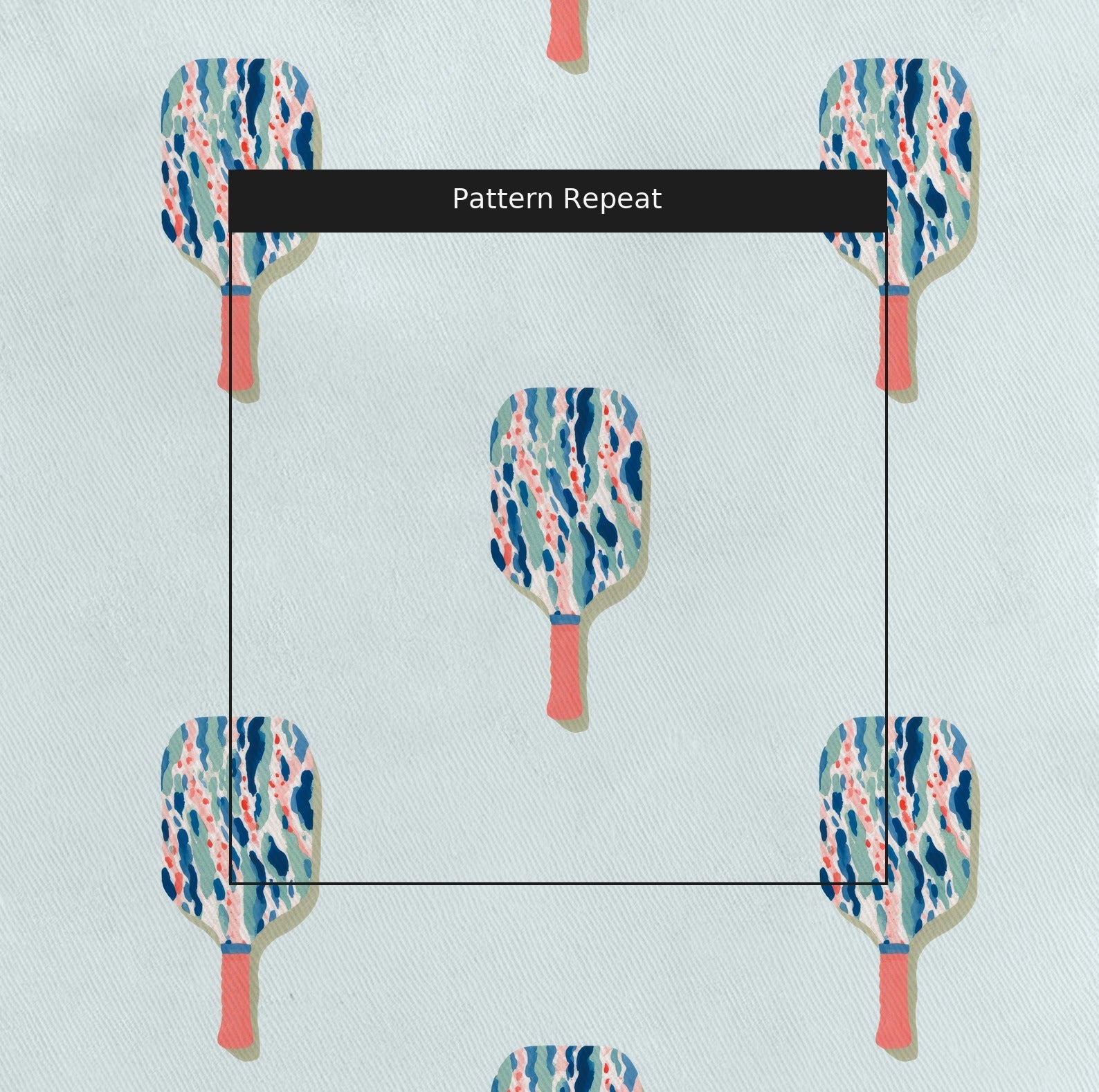 Painterly Paddle - Fabric - Linen Rowe