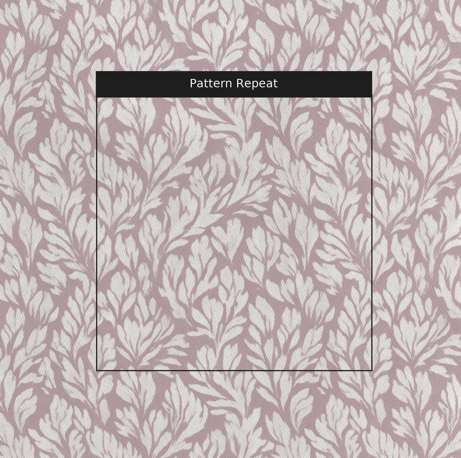 Pale Plum Floral - Fabric - Linen Rowe