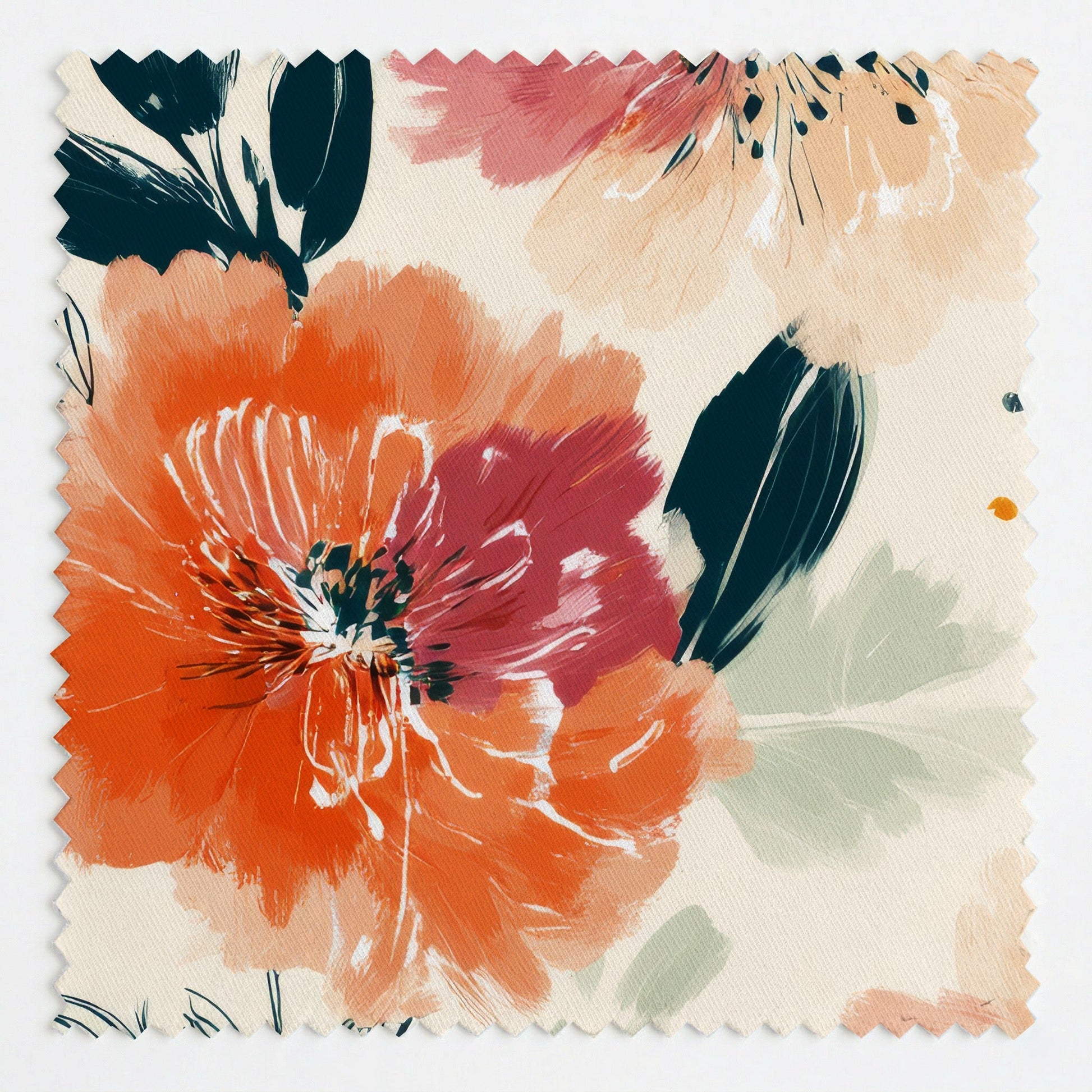 Papaya Petals - Fabric - Linen Rowe