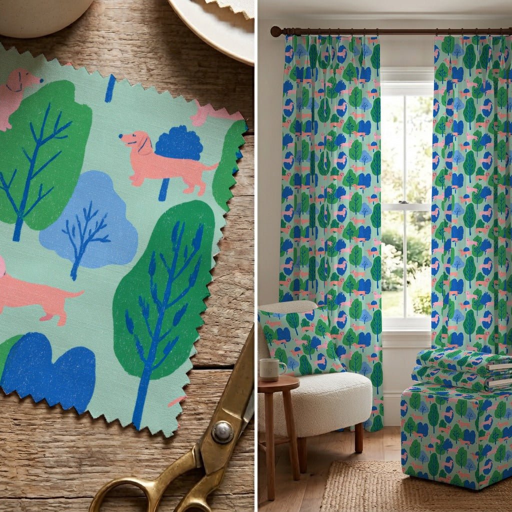 Park Dachsund - Fabric - Linen Rowe