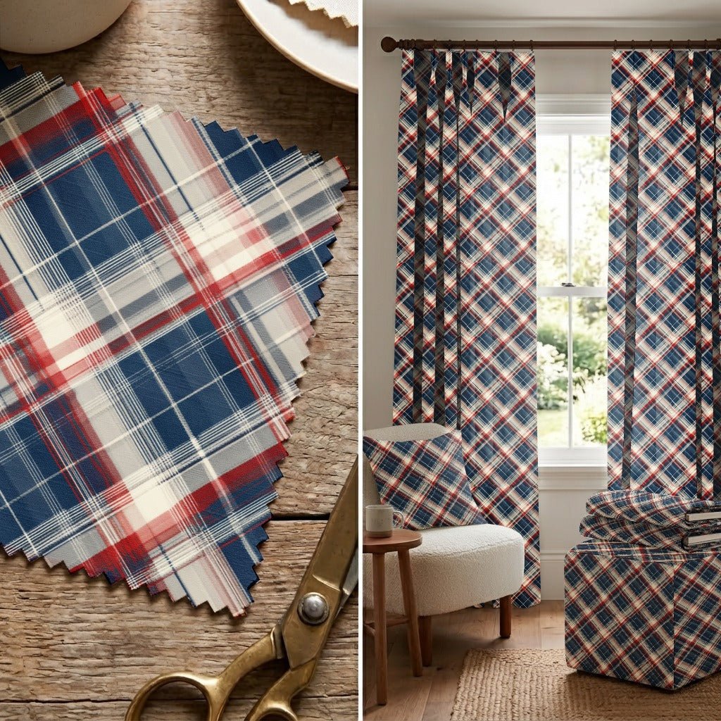 Parker Plaid - Fabric - Linen Rowe