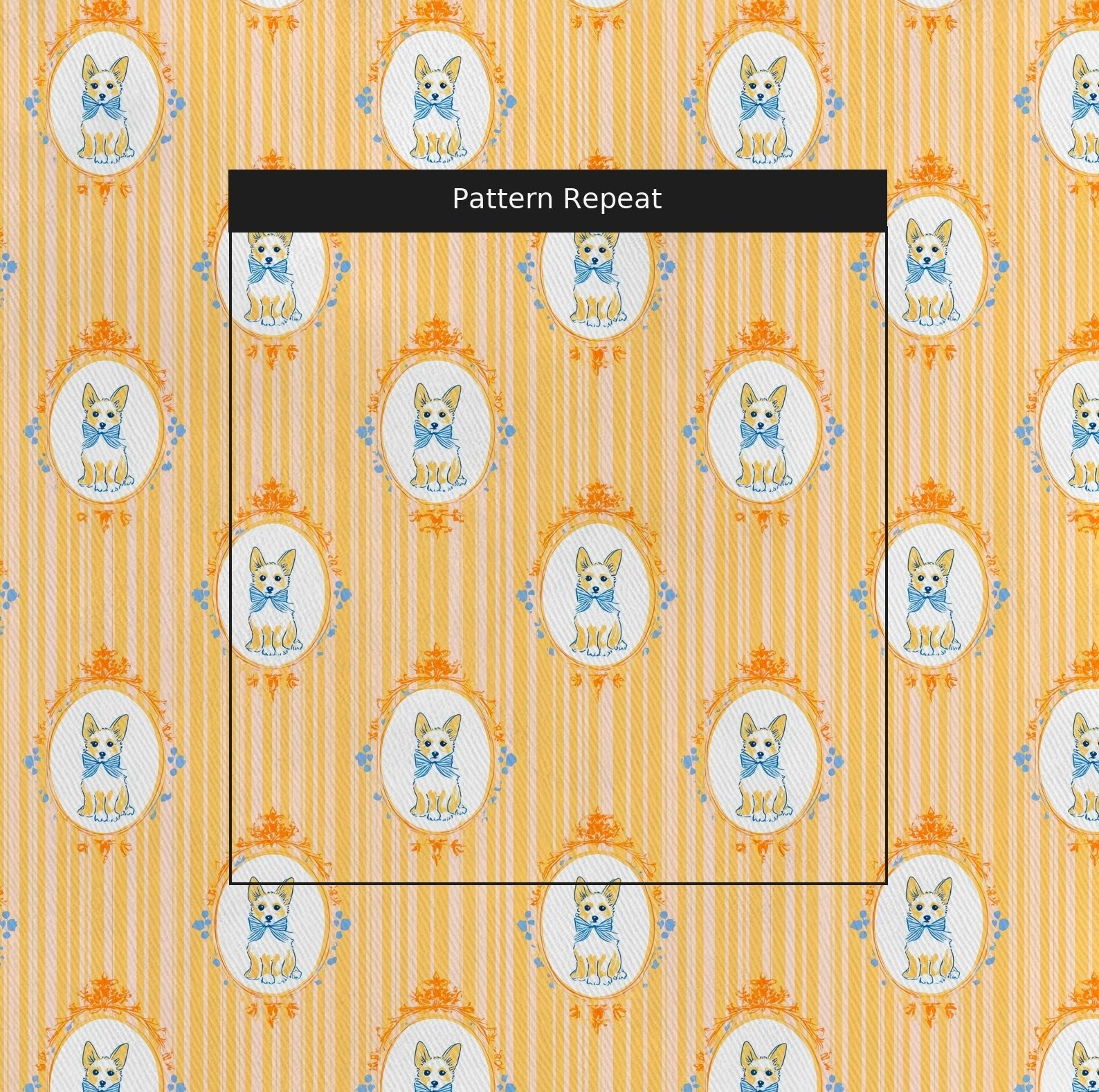 Parlor Pups - Fabric - Linen Rowe