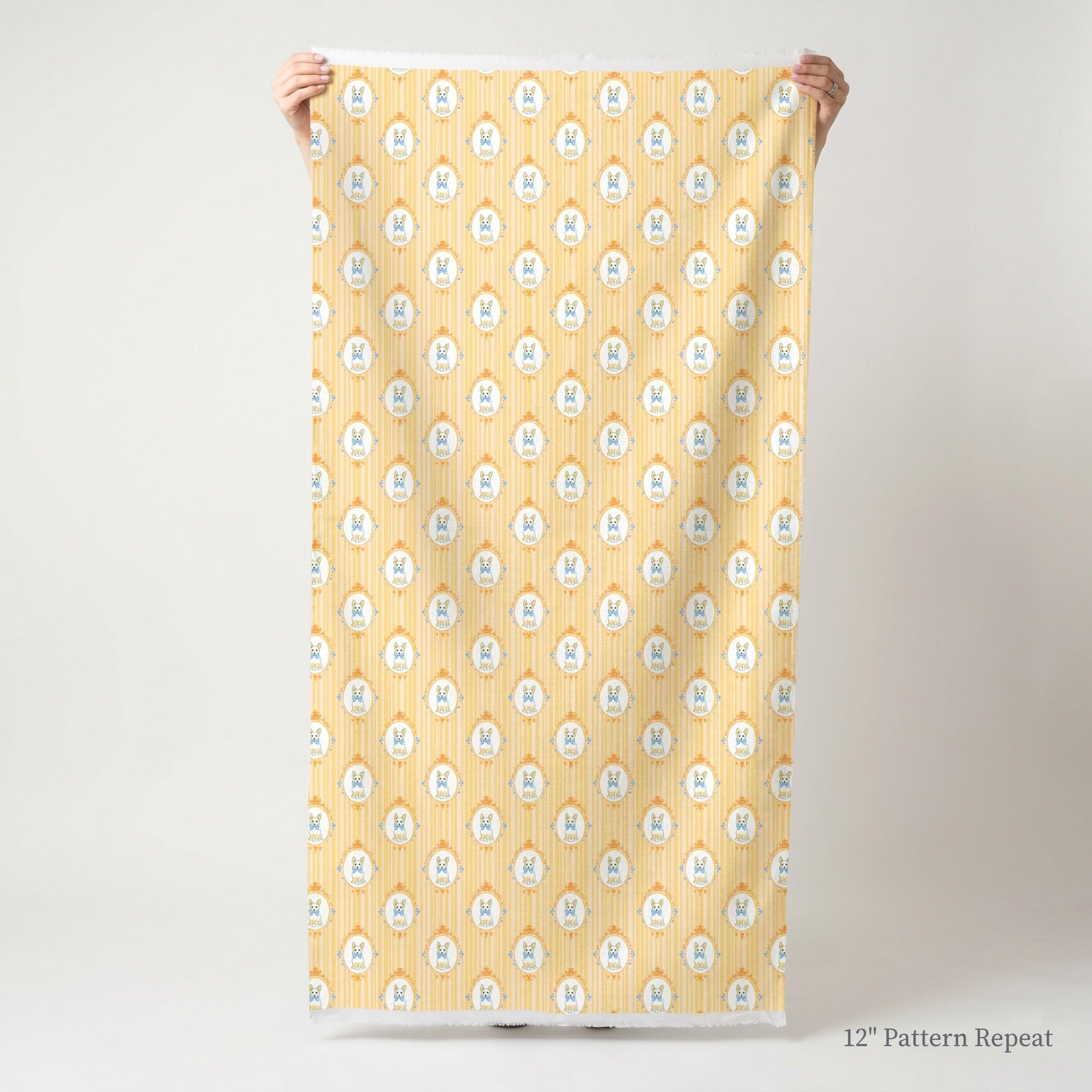 Parlor Pups - Fabric - Linen Rowe