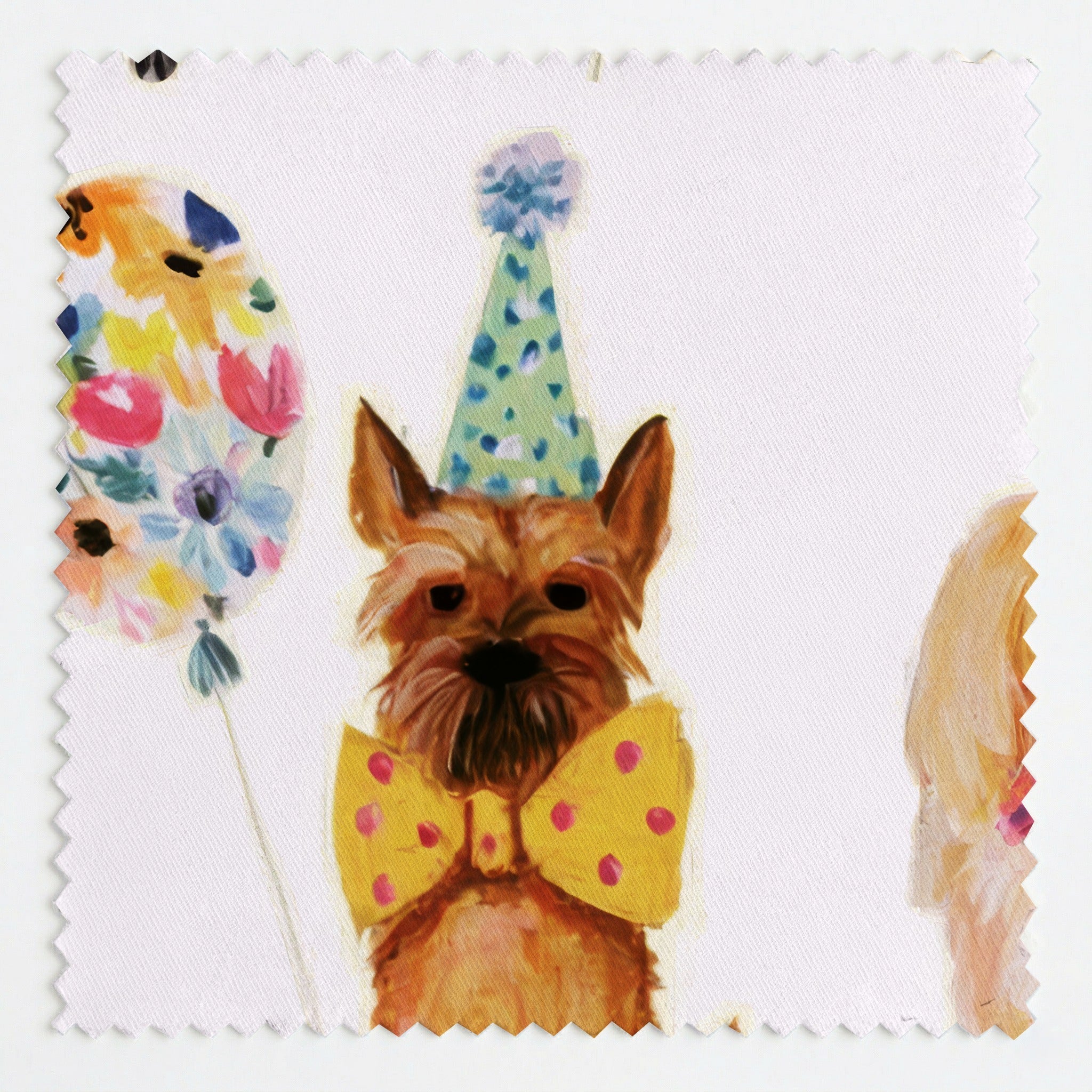 Party Pups - Fabric - Linen Rowe