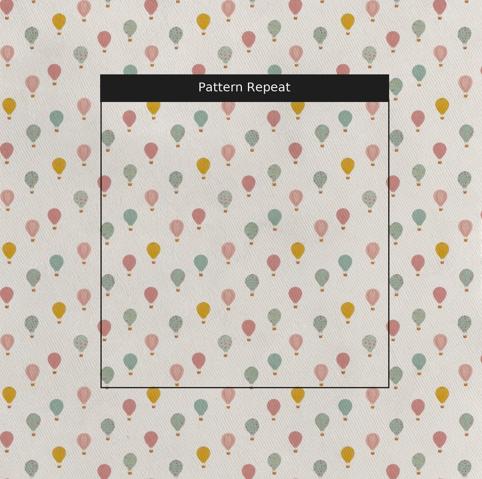 Pastel Balloons - Fabric - Linen Rowe