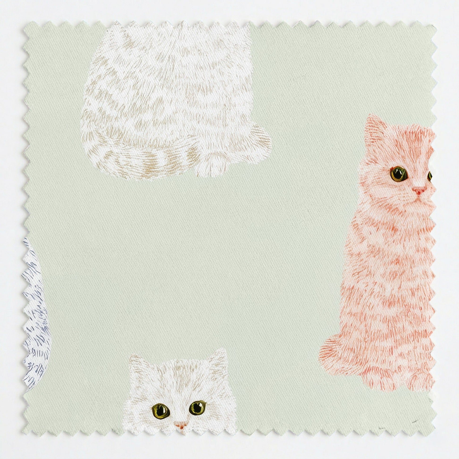 Pastel British Shorthairs - Fabric - Linen Rowe
