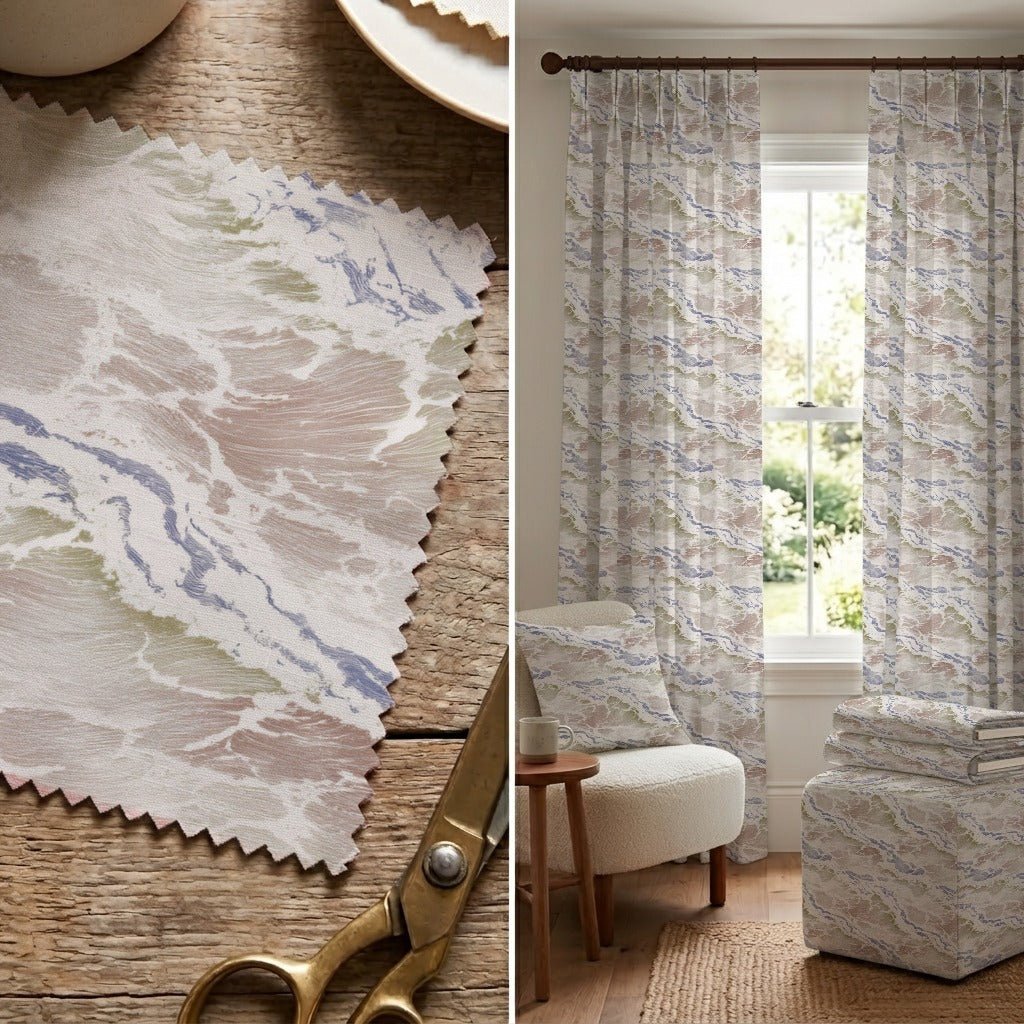 Pastel Coastal - Fabric - Linen Rowe
