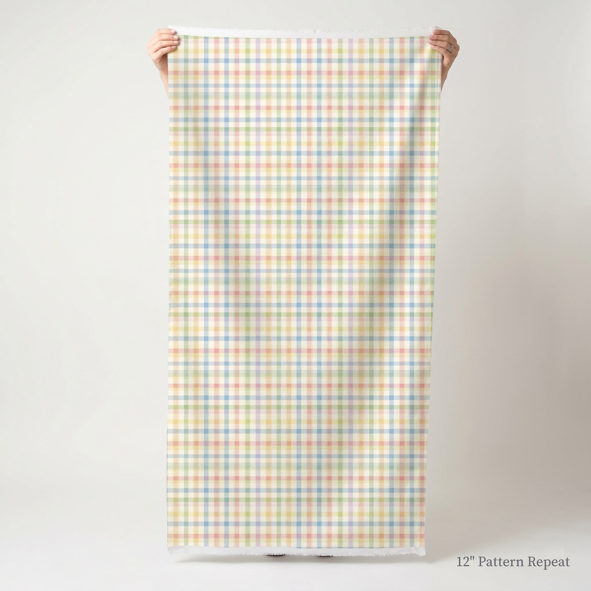 Pastel Gingham - Fabric - Linen Rowe