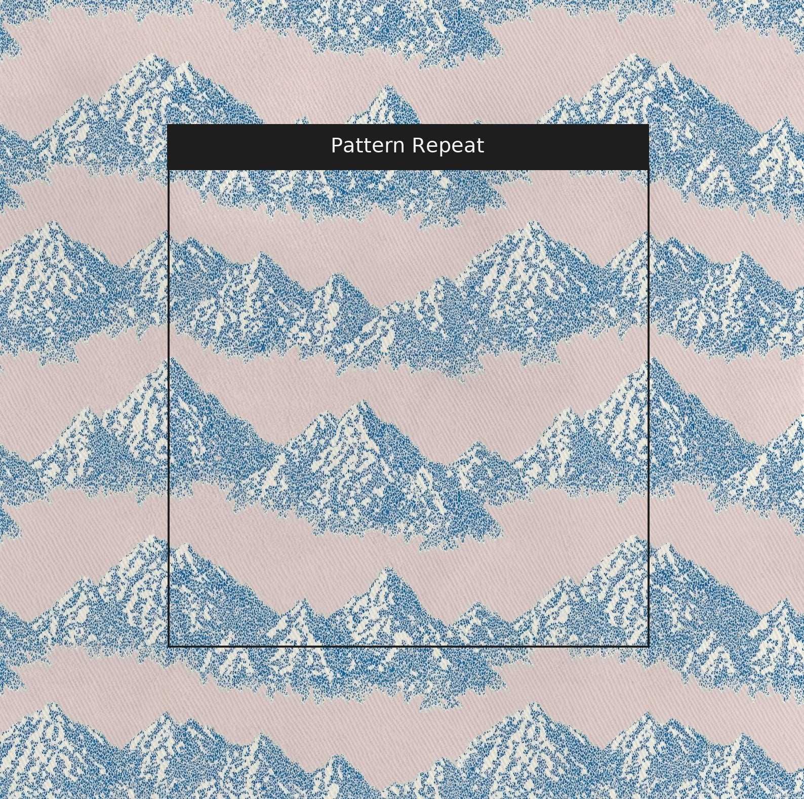 Pastel Mountains - Fabric - Linen Rowe