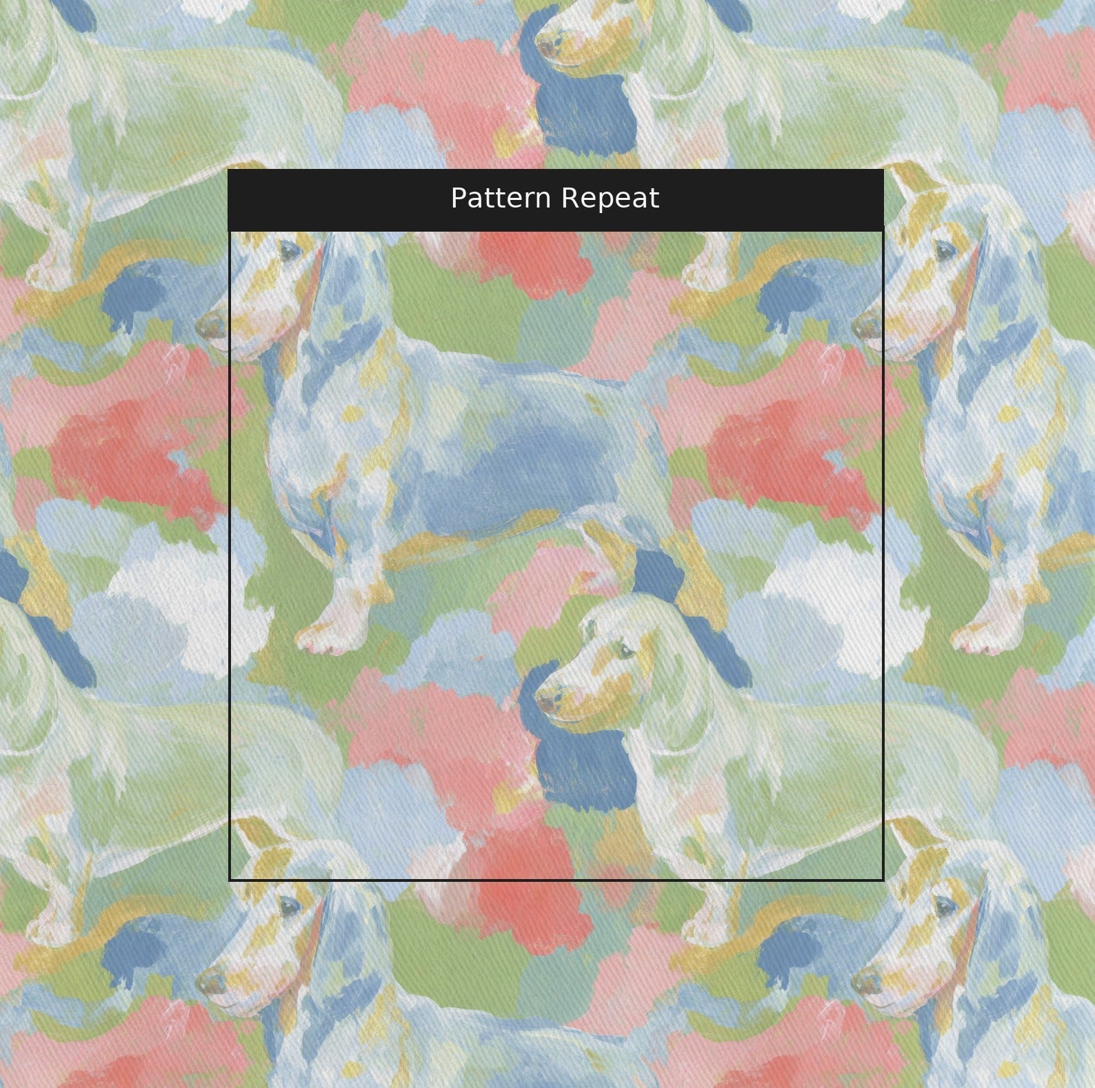Pastel Paw - Fabric - Linen Rowe