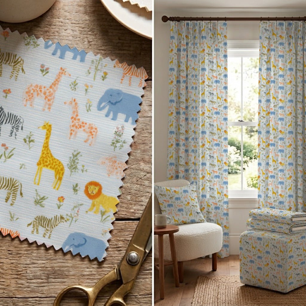 Pastel Safari - Fabric - Linen Rowe