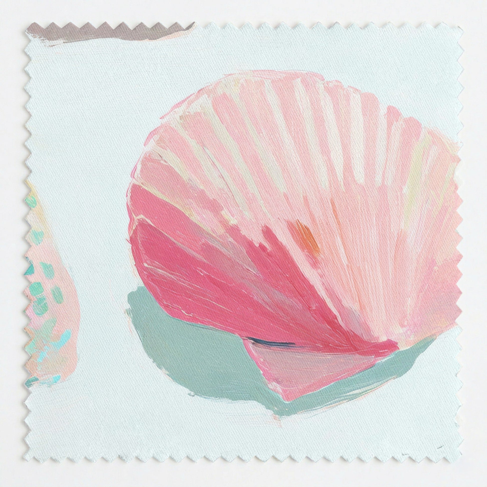 Pastel Seashells - Fabric - Linen Rowe