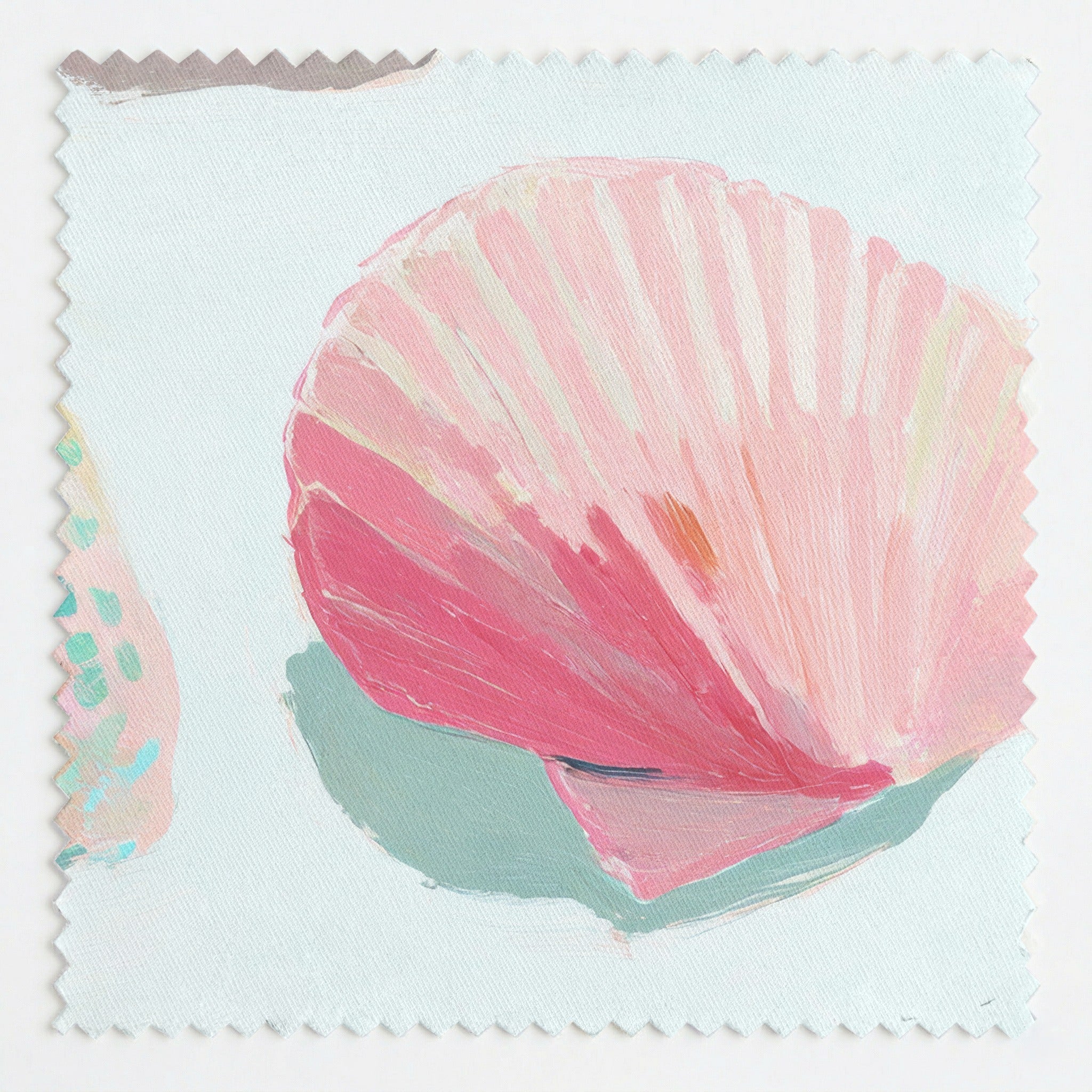 Pastel Seashells - Fabric - Linen Rowe
