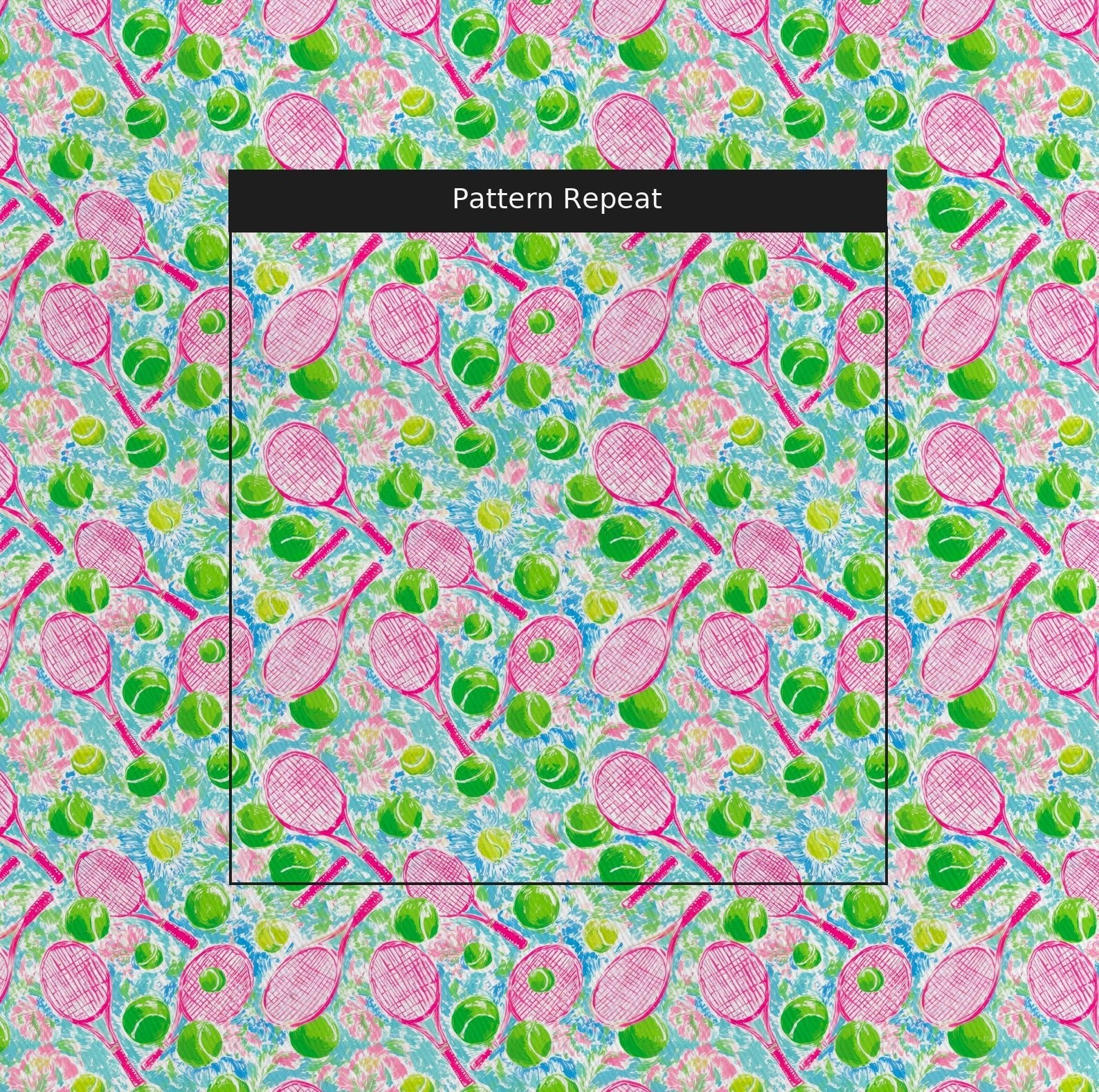 Pastel Tennis - Fabric - Linen Rowe