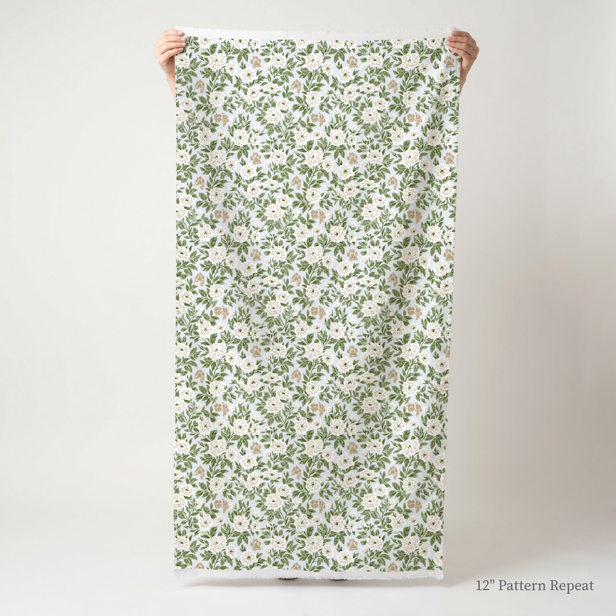 Paws and Bloom - Fabric - Linen Rowe