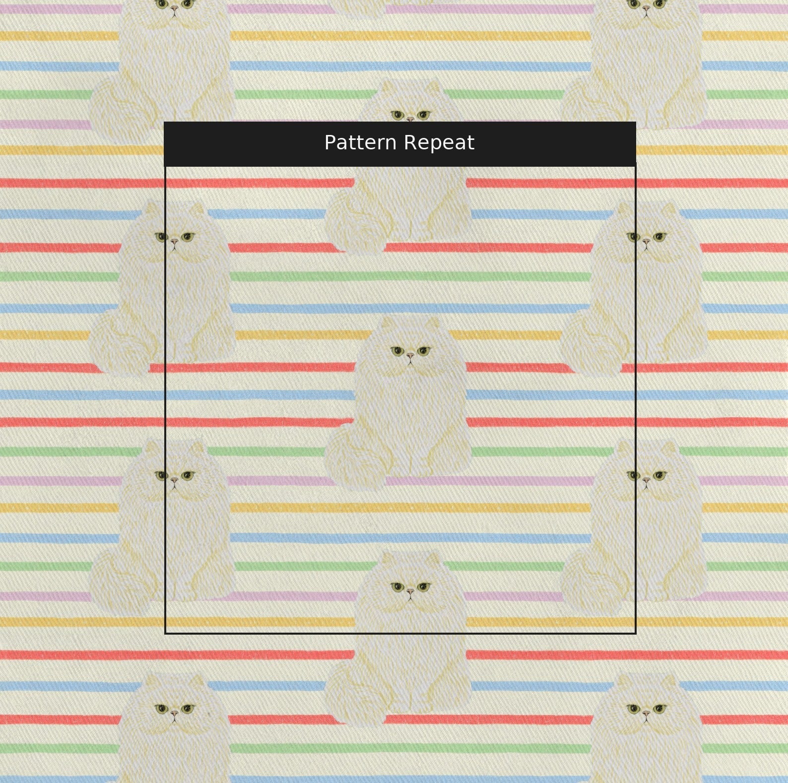 Persian Stripes - Fabric - Linen Rowe
