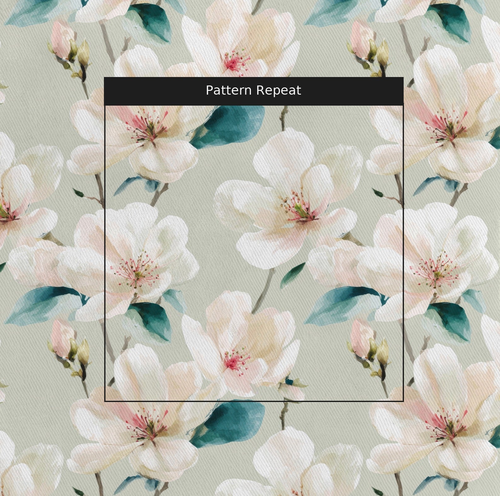 Petra Blooms - Fabric - Linen Rowe