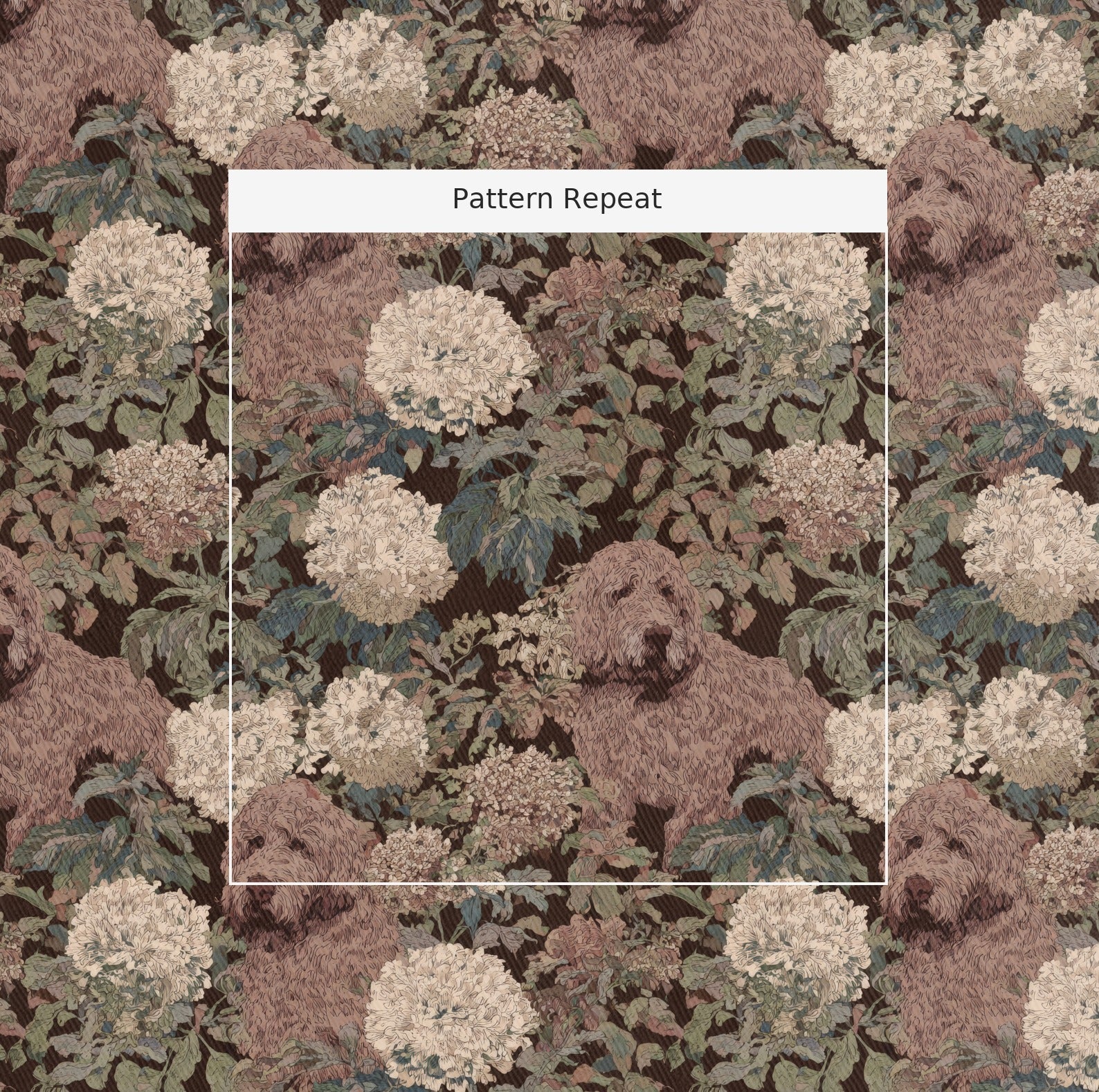 Phantom Doodle - Fabric - Linen Rowe