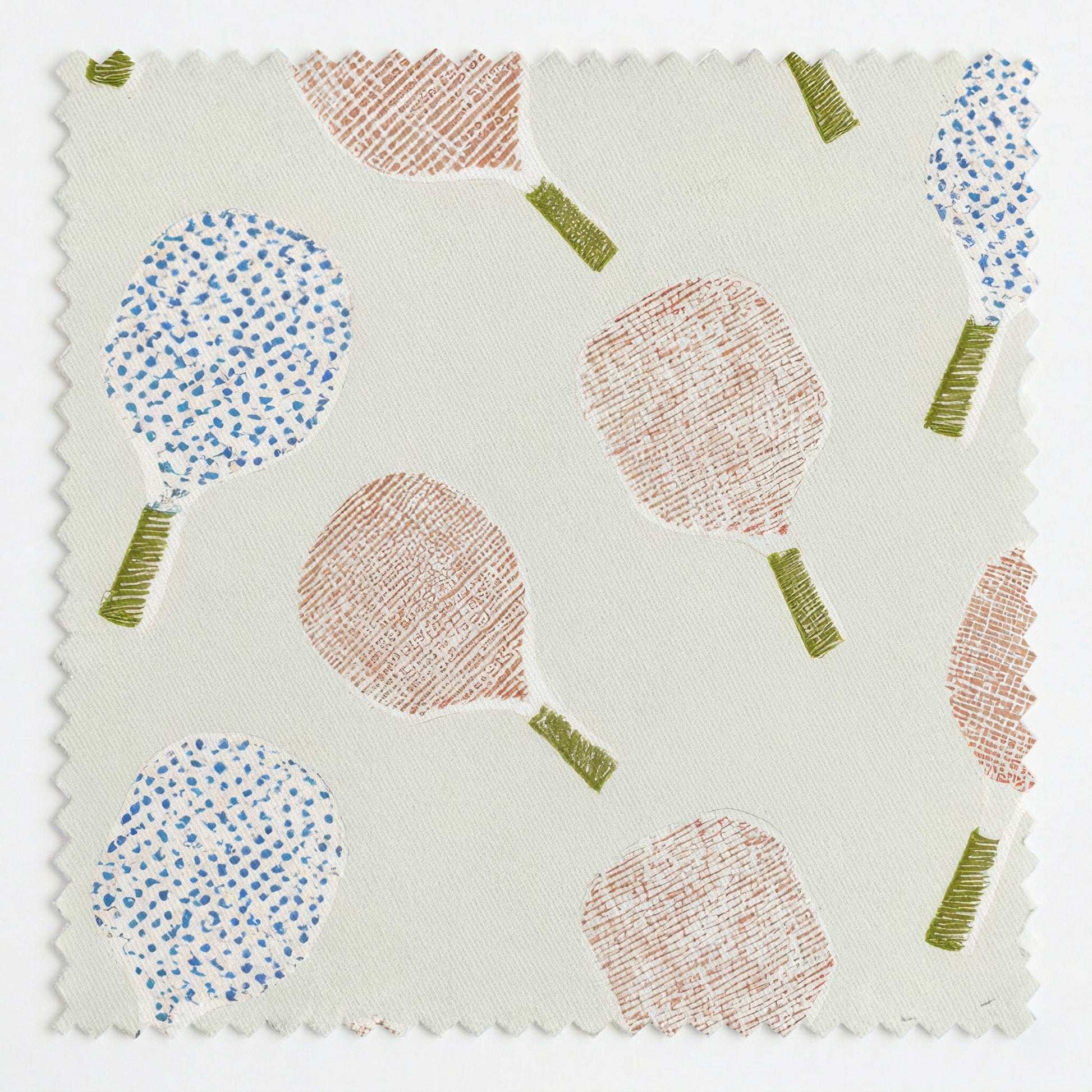 Pickleball Paddles Repeating - Fabric - Linen Rowe