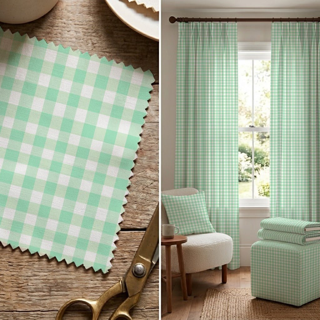 Picnic Green - Fabric - Linen Rowe