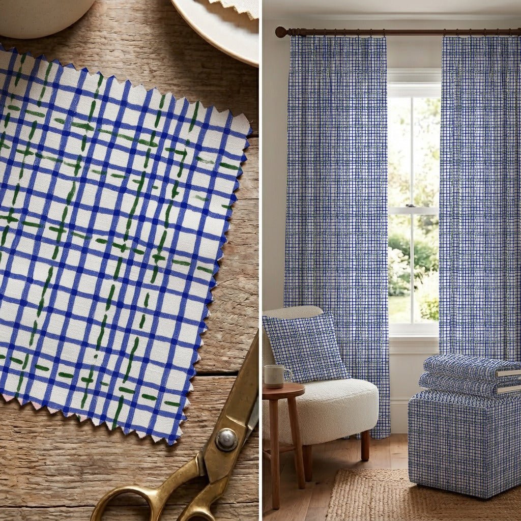 Pierce Plaid - Fabric - Linen Rowe