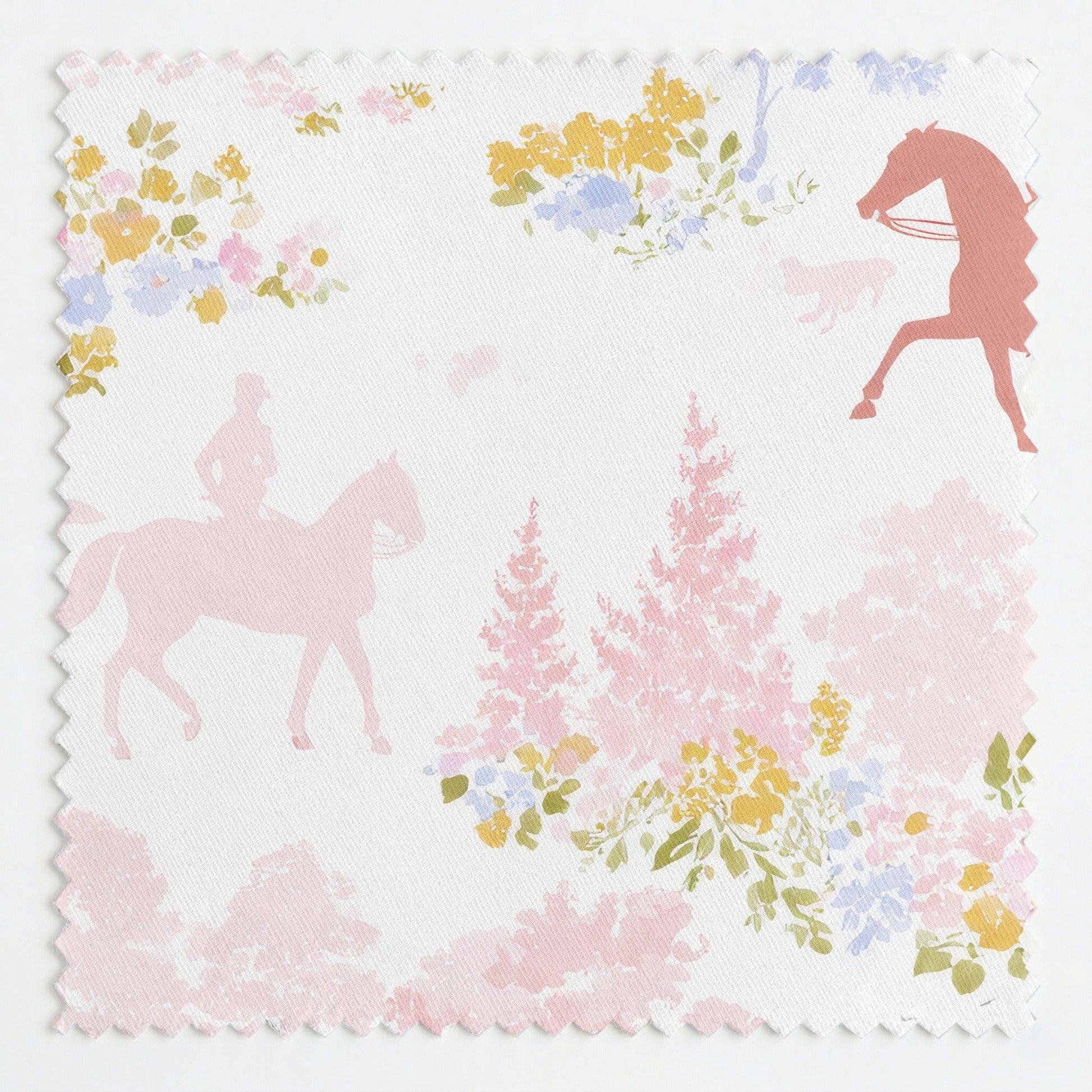 Pink Country Toile - Fabric - Linen Rowe
