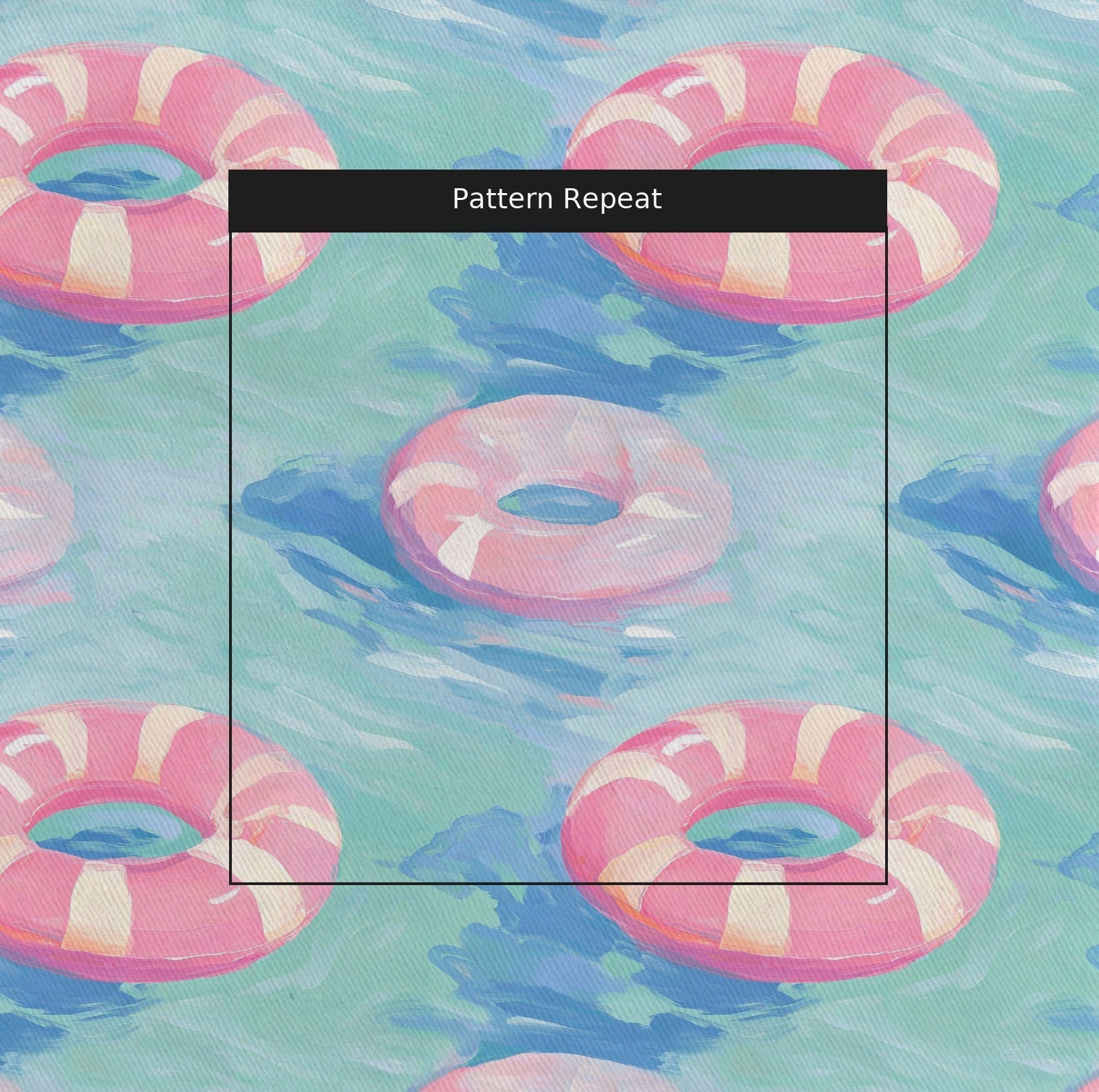 Pink Floats - Fabric - Linen Rowe